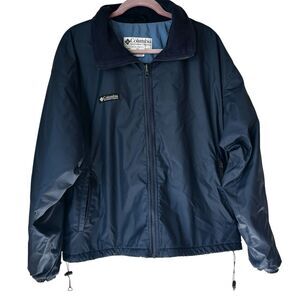 Columbia Sportswear Full Zip Fleece Lined Collared Nylon Jacket
